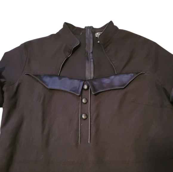 DollsKill Carpe NOCTEM Black Short Sleeve Dress Pointy Collar Witch Fairy XL - Picture 11 of 11